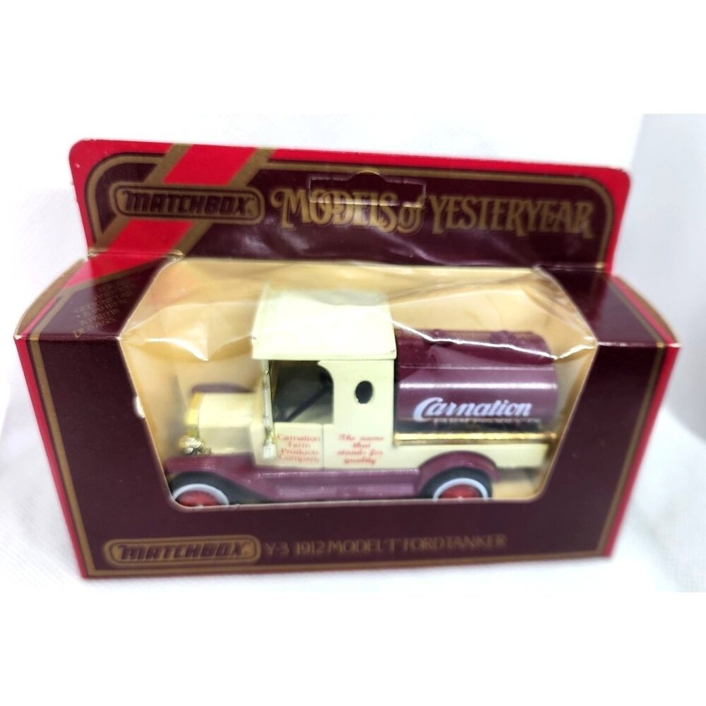 Matchbox Y-3 1912 Model T Ford Tanker - Vintage 1984 Diecast Collectible Car